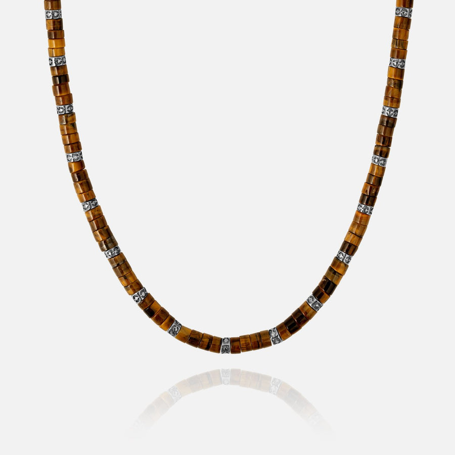Heishi Necklace - Tigers Eye