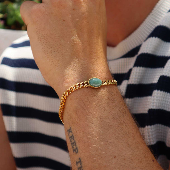 Oval Bracelet - Aventurine
