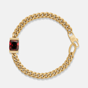 Chip Bracelet - Red Garnet