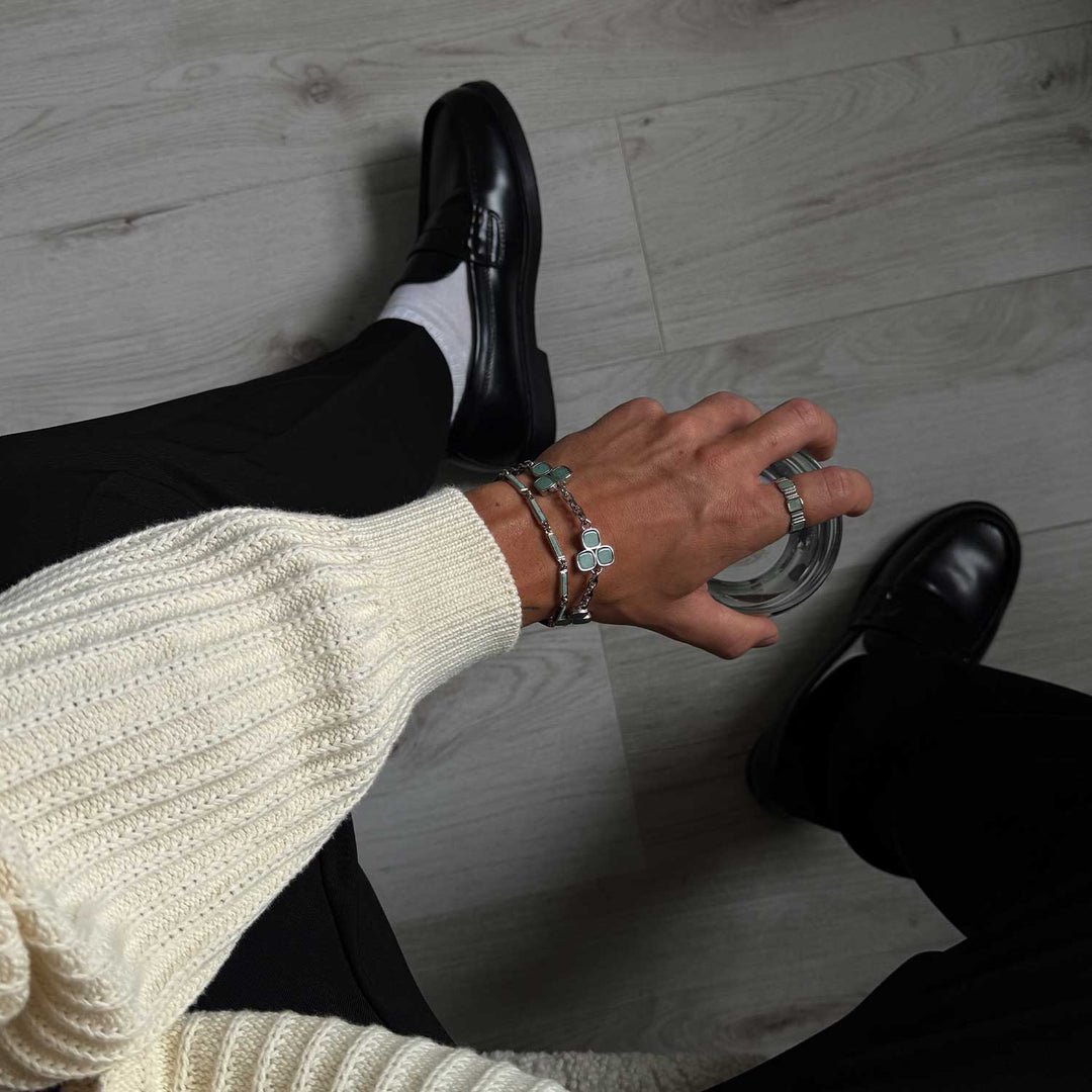 Pillar Band Ring - Aventurine