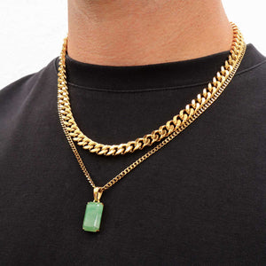 Void Aventurine + 8mm Cuban Set