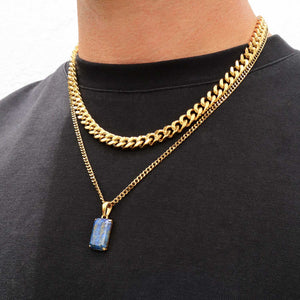 Void Lapis + 8mm Cuban Set