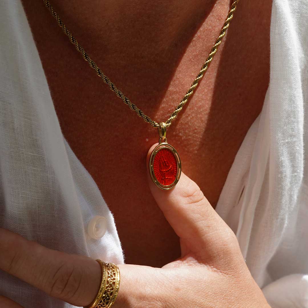 Grateful Pendant - Red