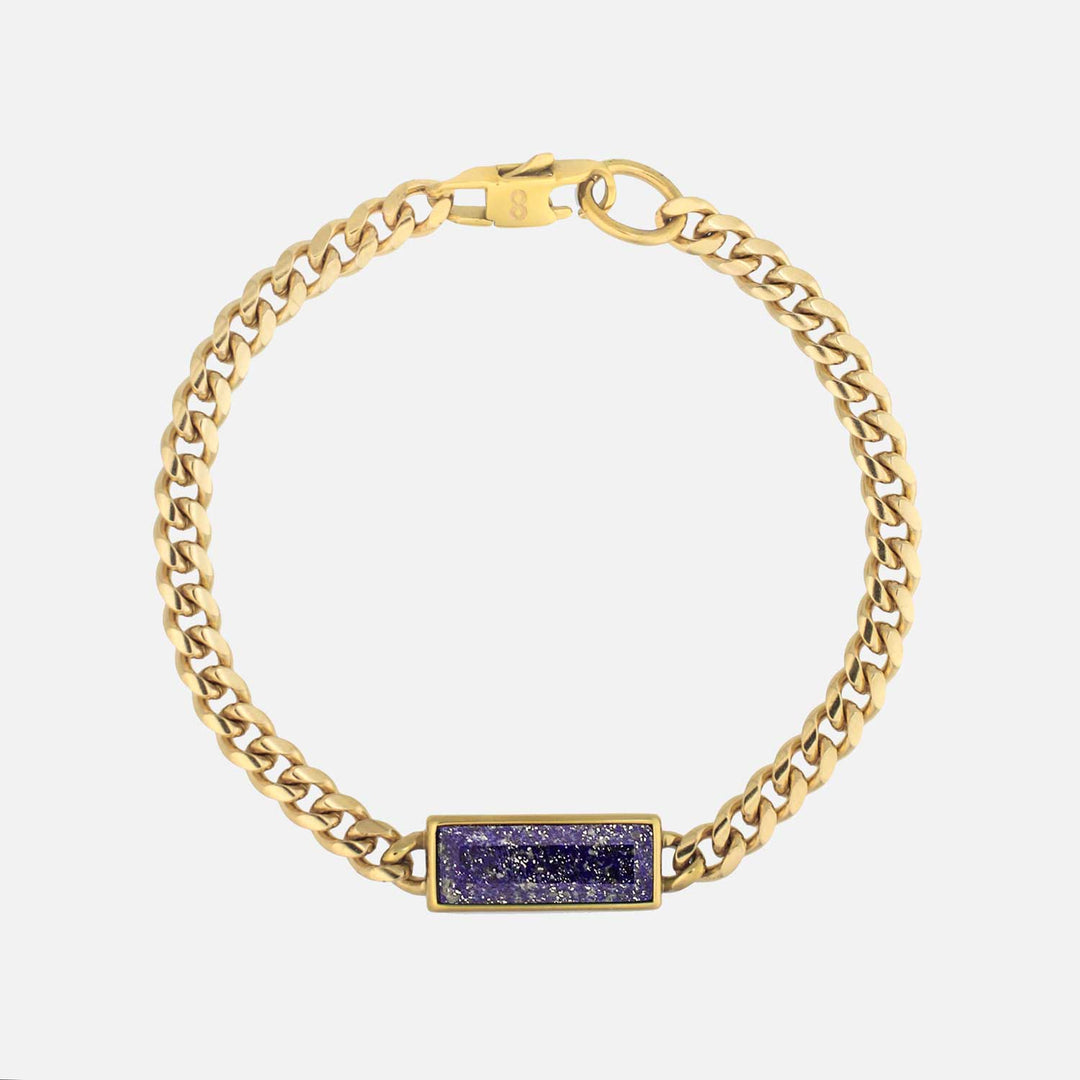 Fusion Cuban Bracelet - Lapis