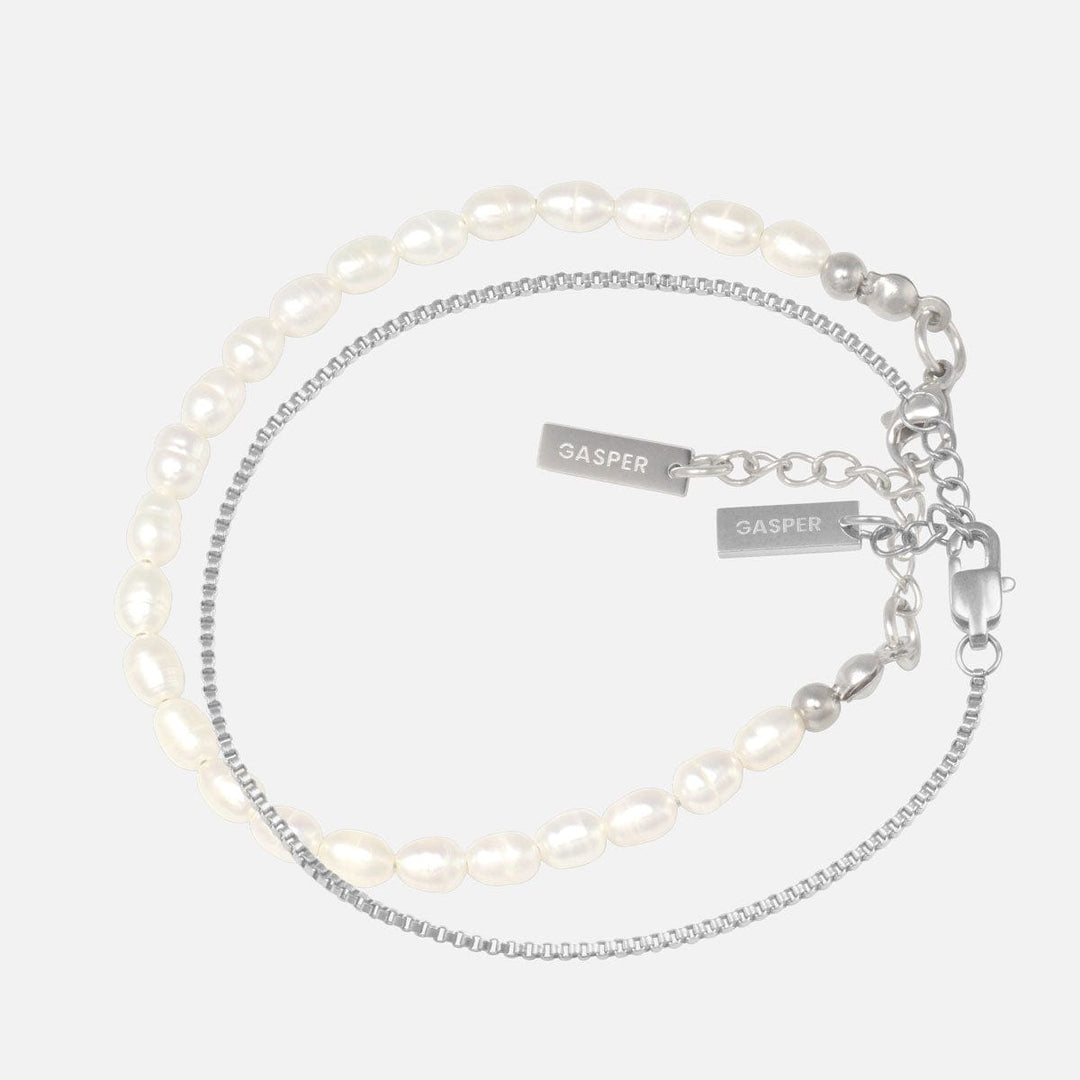 Micro Pearls + Box Stack | Premium Bracelet Stacking | GASPER.CO