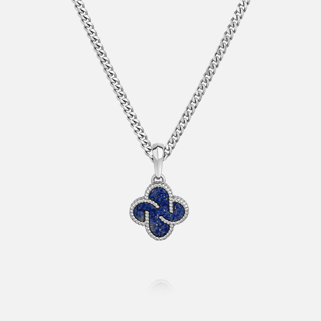 Heritage Clover Pendant - Lapis