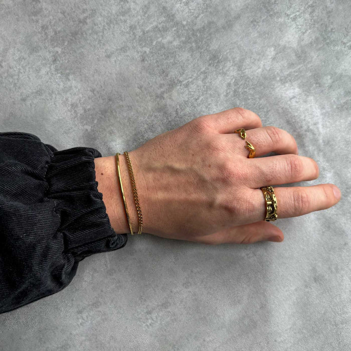 Double Cuban / Octagon Bracelet