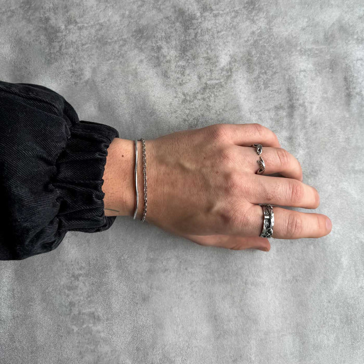 Double Anchor / Octagon Bracelet