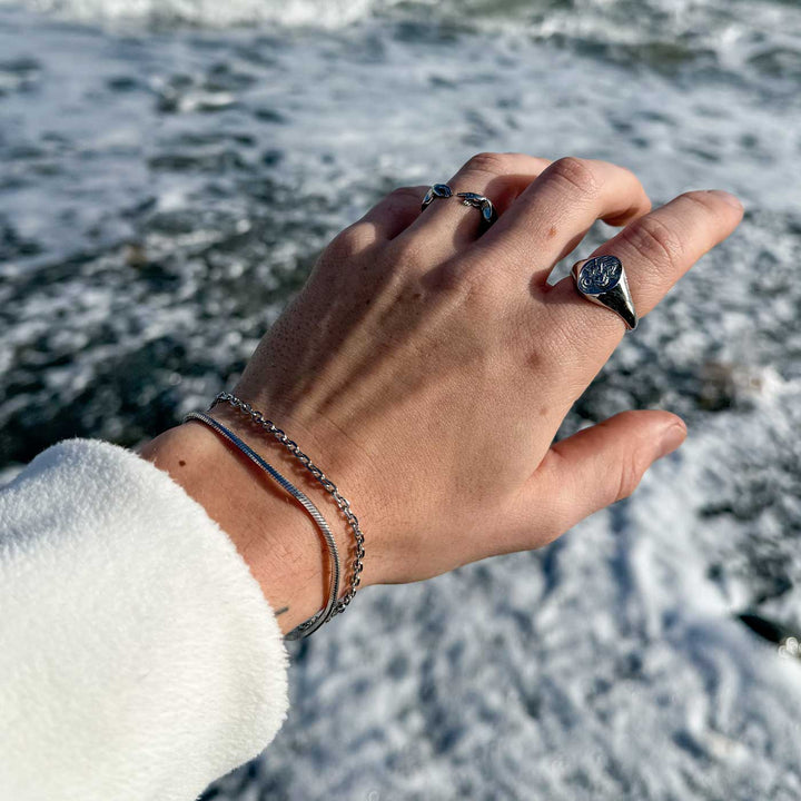 Double Anchor / Octagon Bracelet