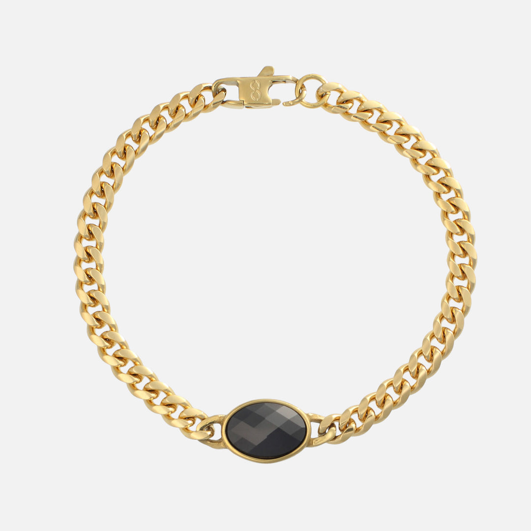 Oval Bracelet - Onyx