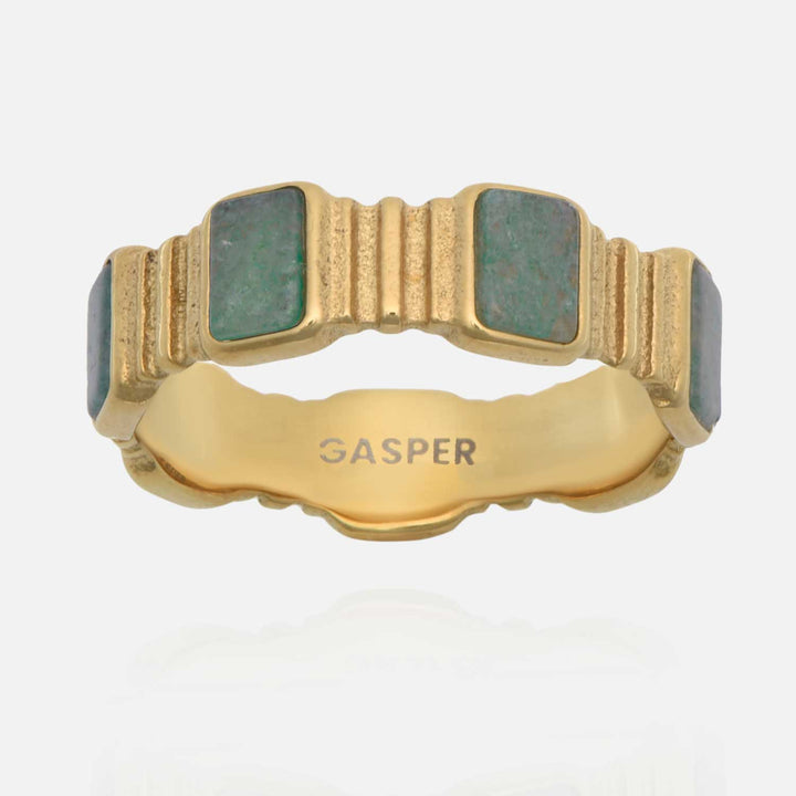 Pillar Band Ring - Aventurine