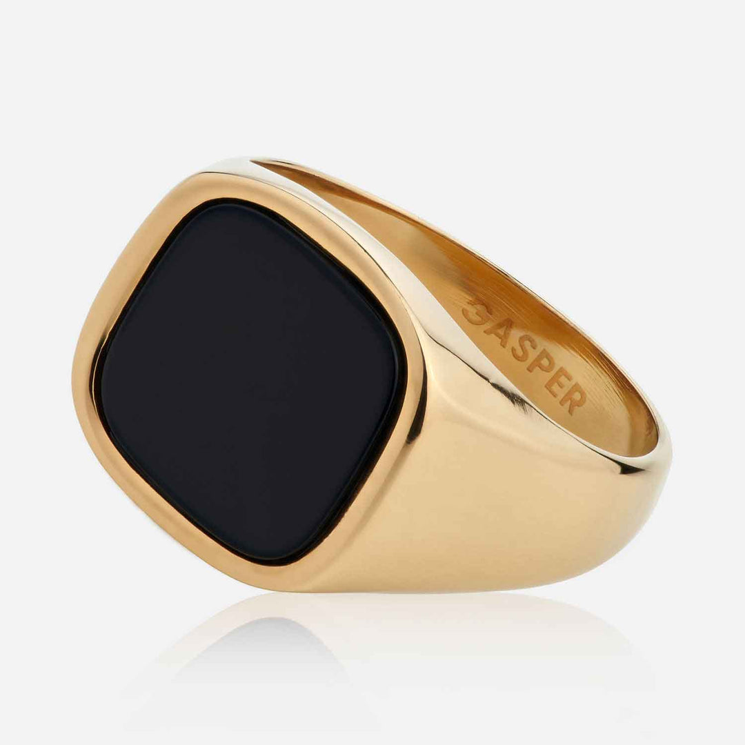 Square Onyx Ring | Premium Ring | GASPER.CO
