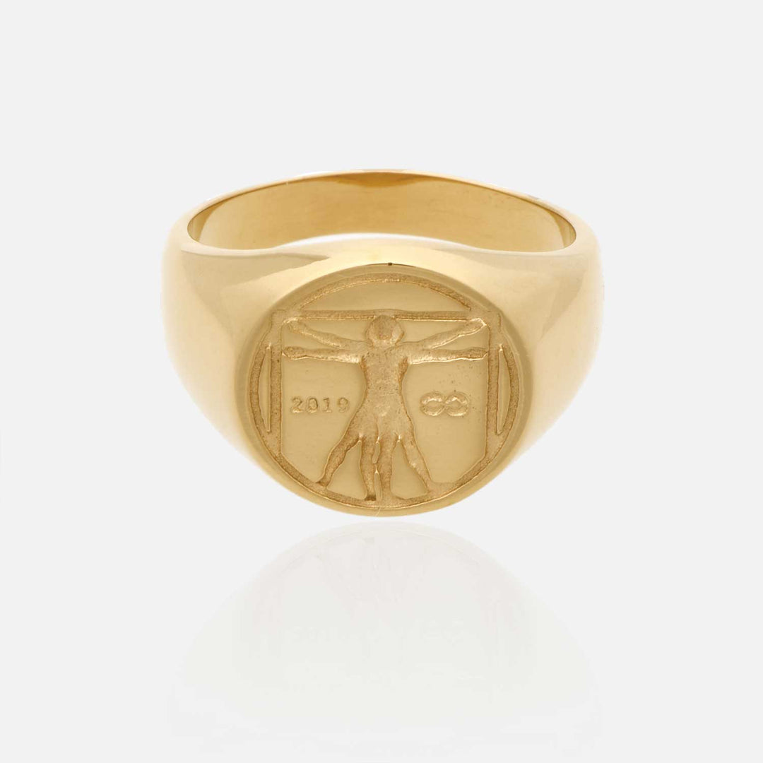 Vitruvian man ring