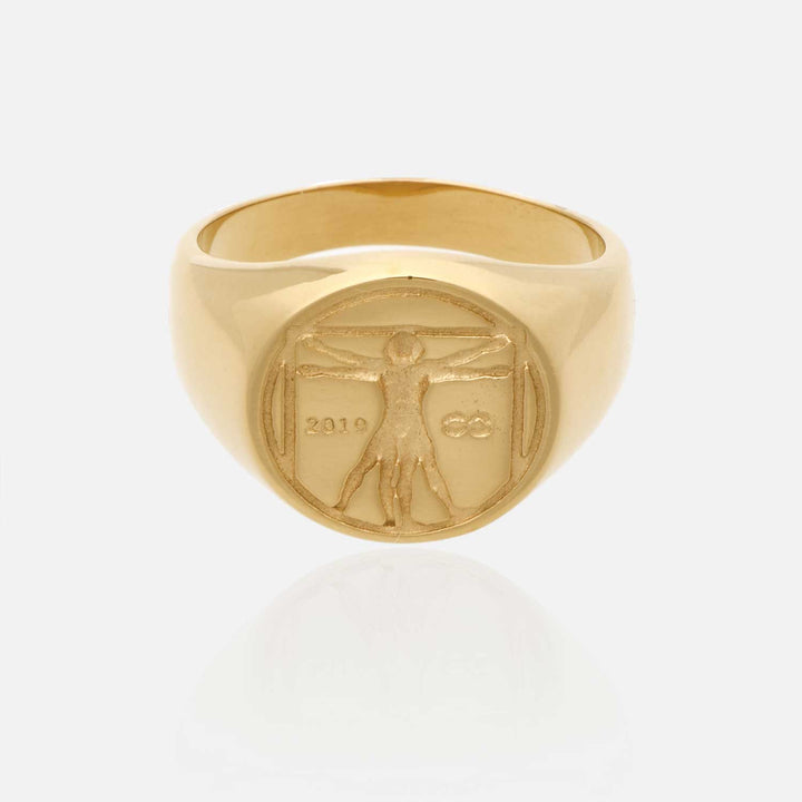 Vitruvian man ring