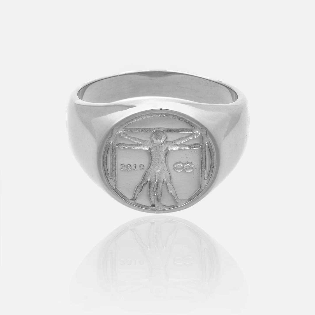 Vitruvian man ring