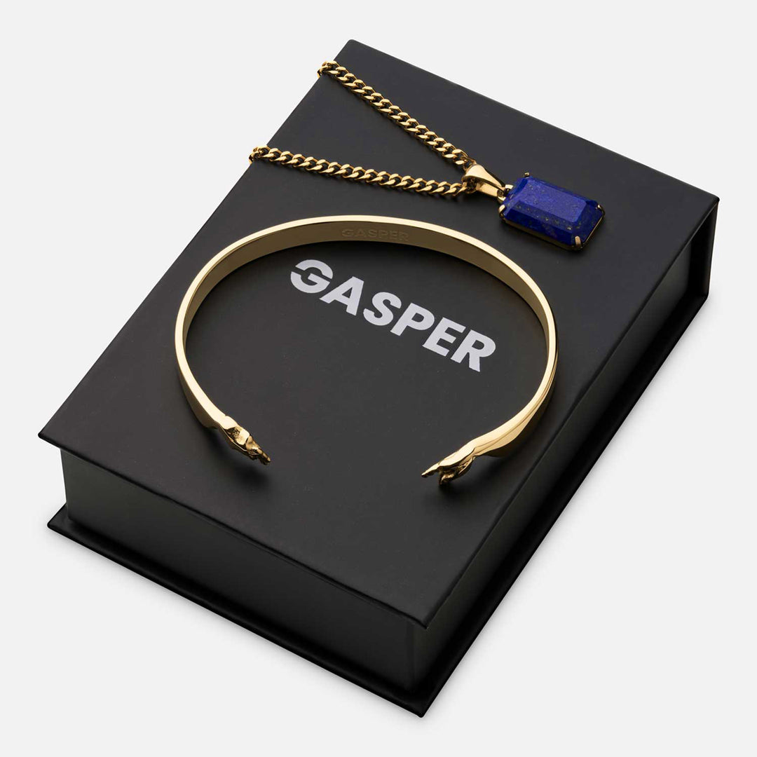 Void Lapis + Creation of Adam Cuff Gift Set