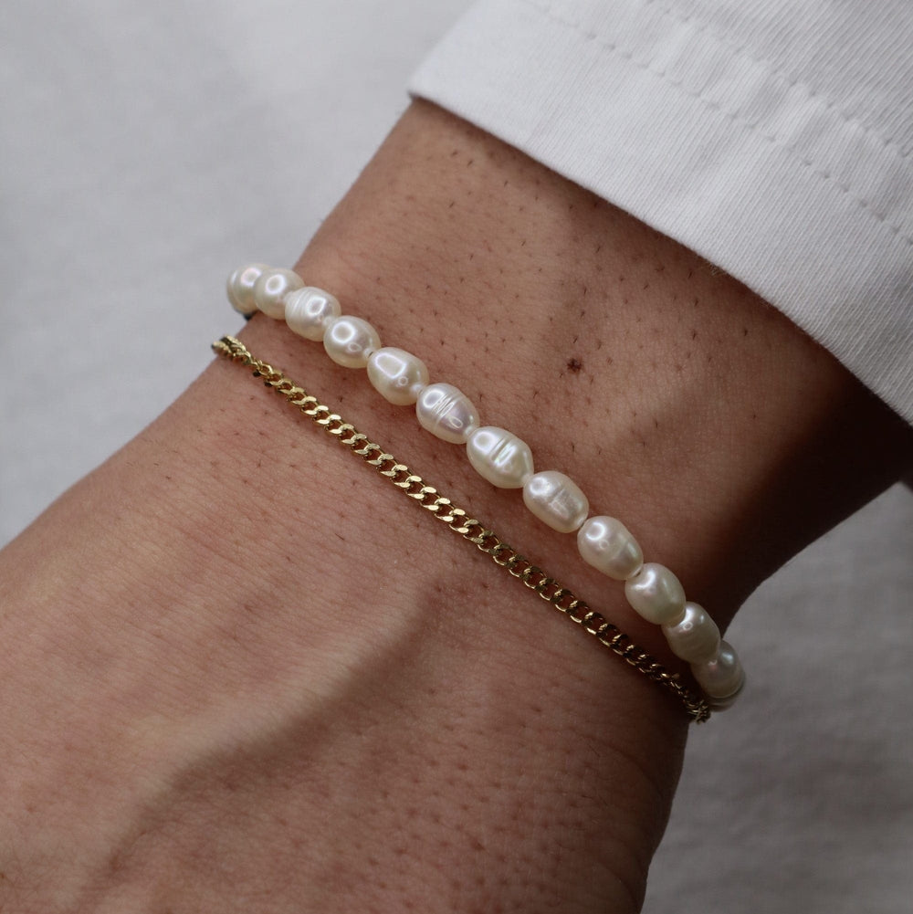 Micro Pearls + Cuban Stack | Premium Bracelet Stacking | GASPER.CO