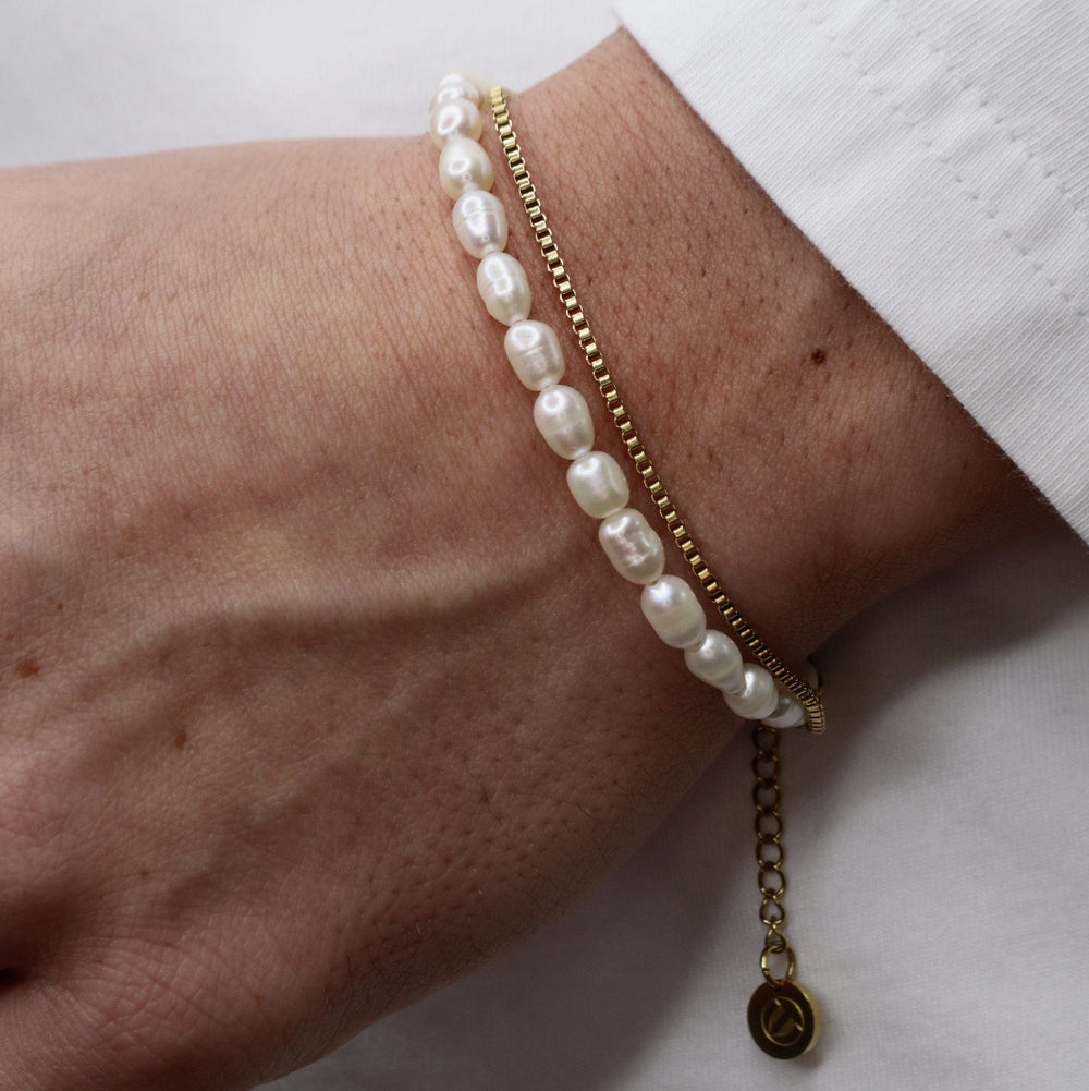 Micro Pearls + Box Stack | Premium Bracelet Stacking | GASPER.CO