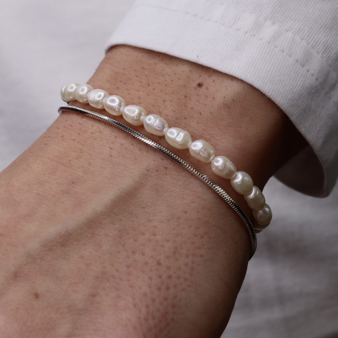 Micro Pearls + Snake Stack | Premium Bracelet Stacking | GASPER.CO