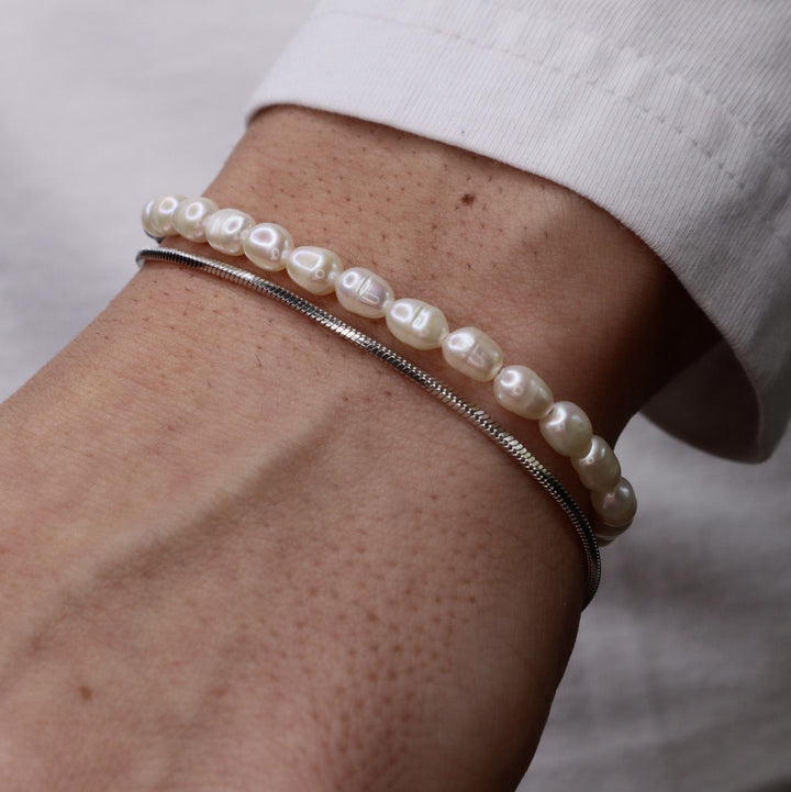Micro Pearls + Snake Stack | Premium Bracelet Stacking | GASPER.CO